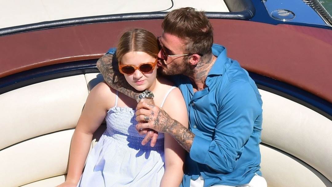 David i Harper Beckham u Italiji