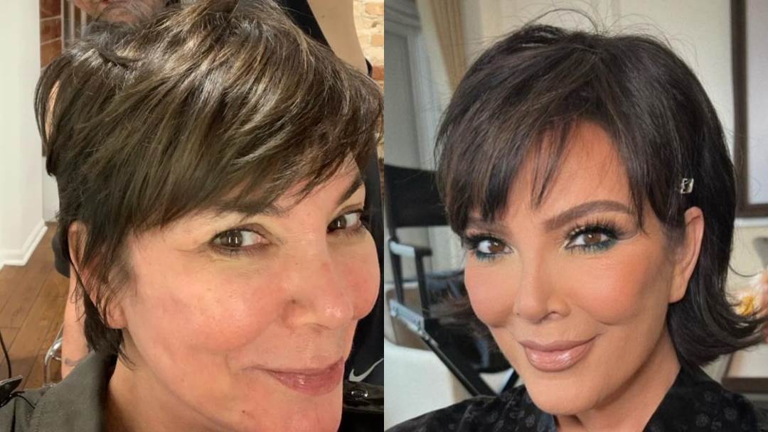 Kris Jenner sa i bez šminke