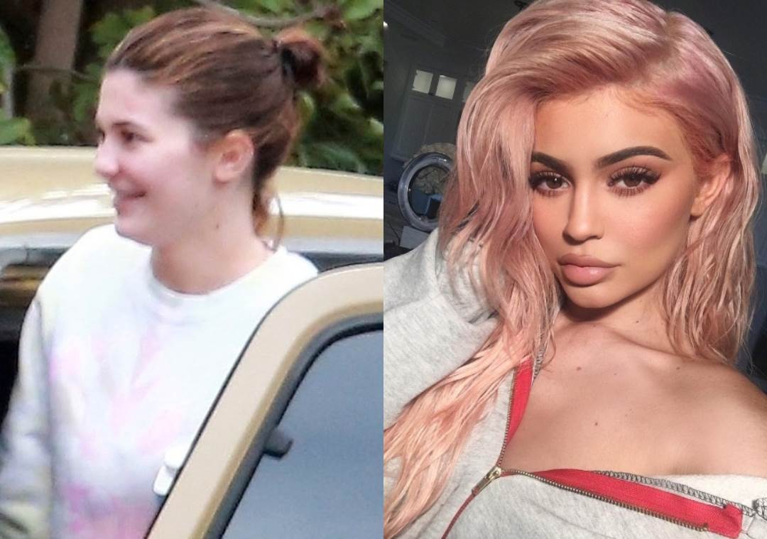 Kylie Jenner sa i bez šminke