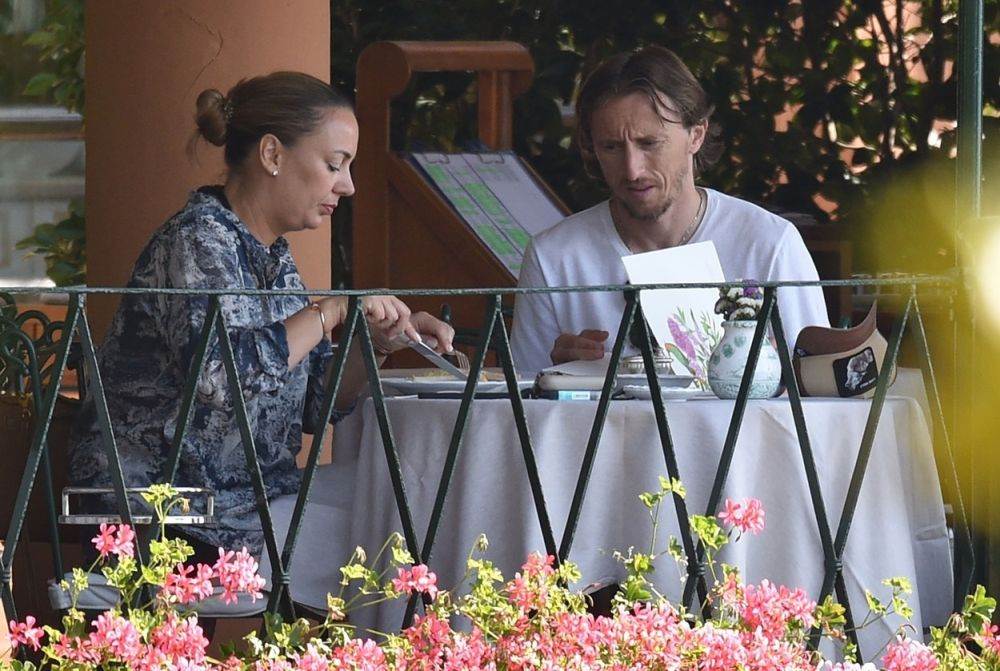 Luka Modrić i Vanja Modrić na ručku u Portofinu