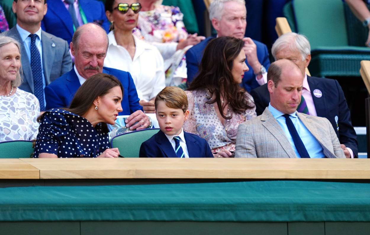 Kate Middleton, princ George i princ William na Wimbledonu