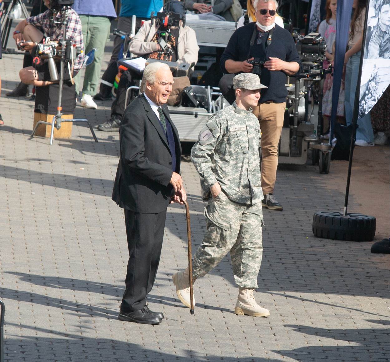 Pierce Brosnan na snimanju novog filma