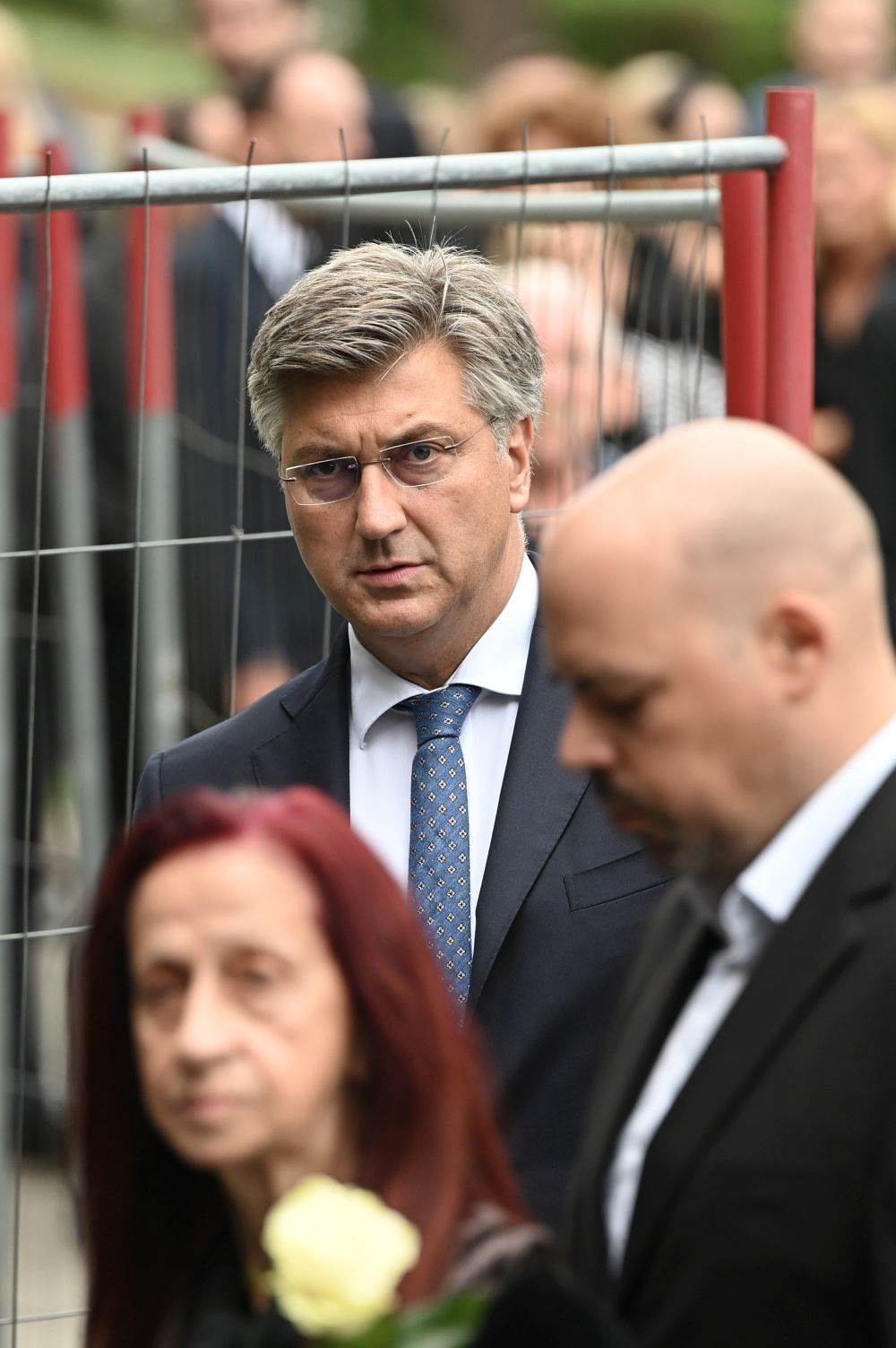 Andrej Plenković na sprovodu Mislava Bage