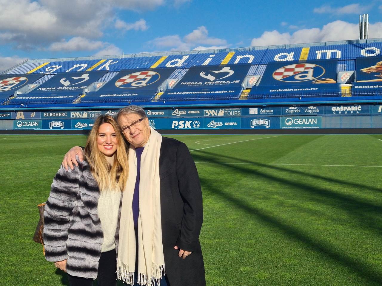 Miroslav Ćiro Blažević i redateljica njegovog dokumentarnog filma Irena Škorić