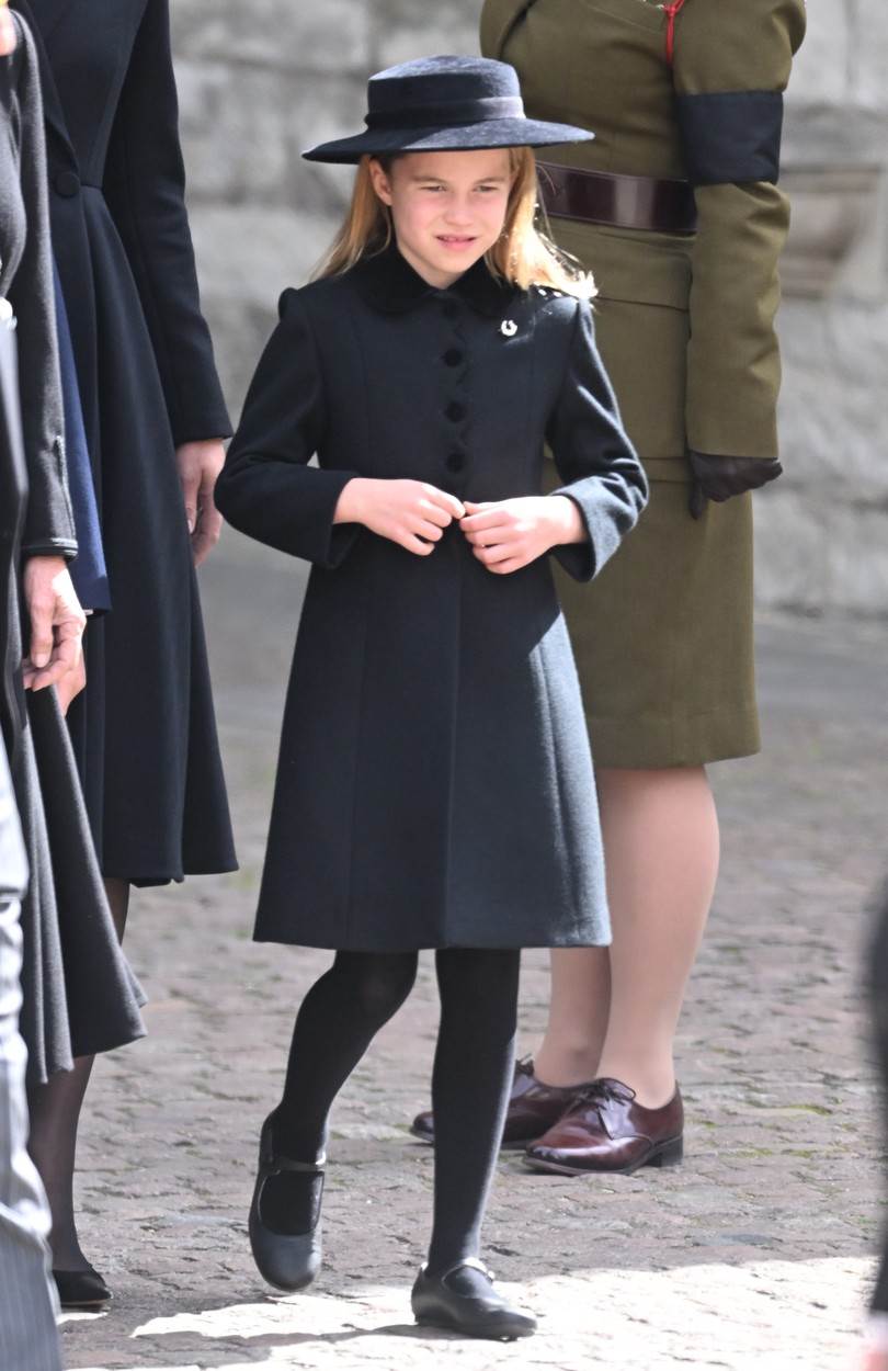 Princeza Charlotte na sprovodu kraljice Elizabete II.