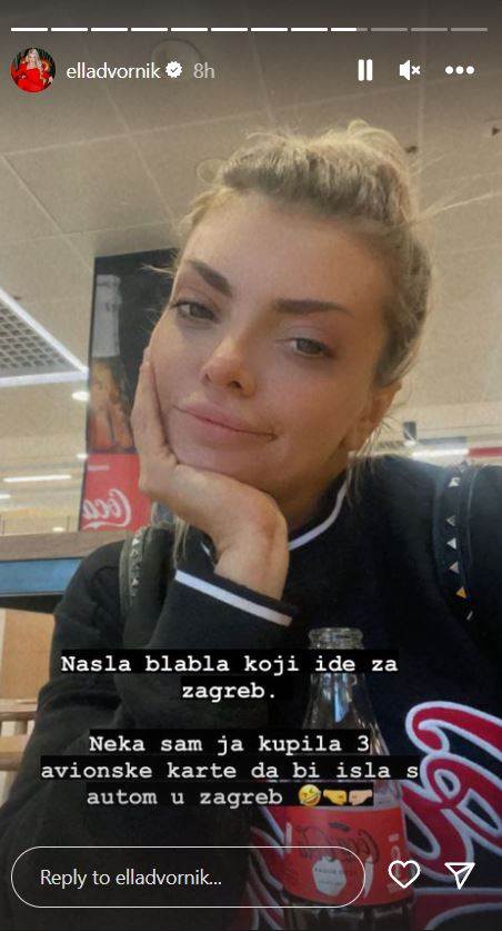 Ella Dvornik doživjela komplikaciju na aerodromu