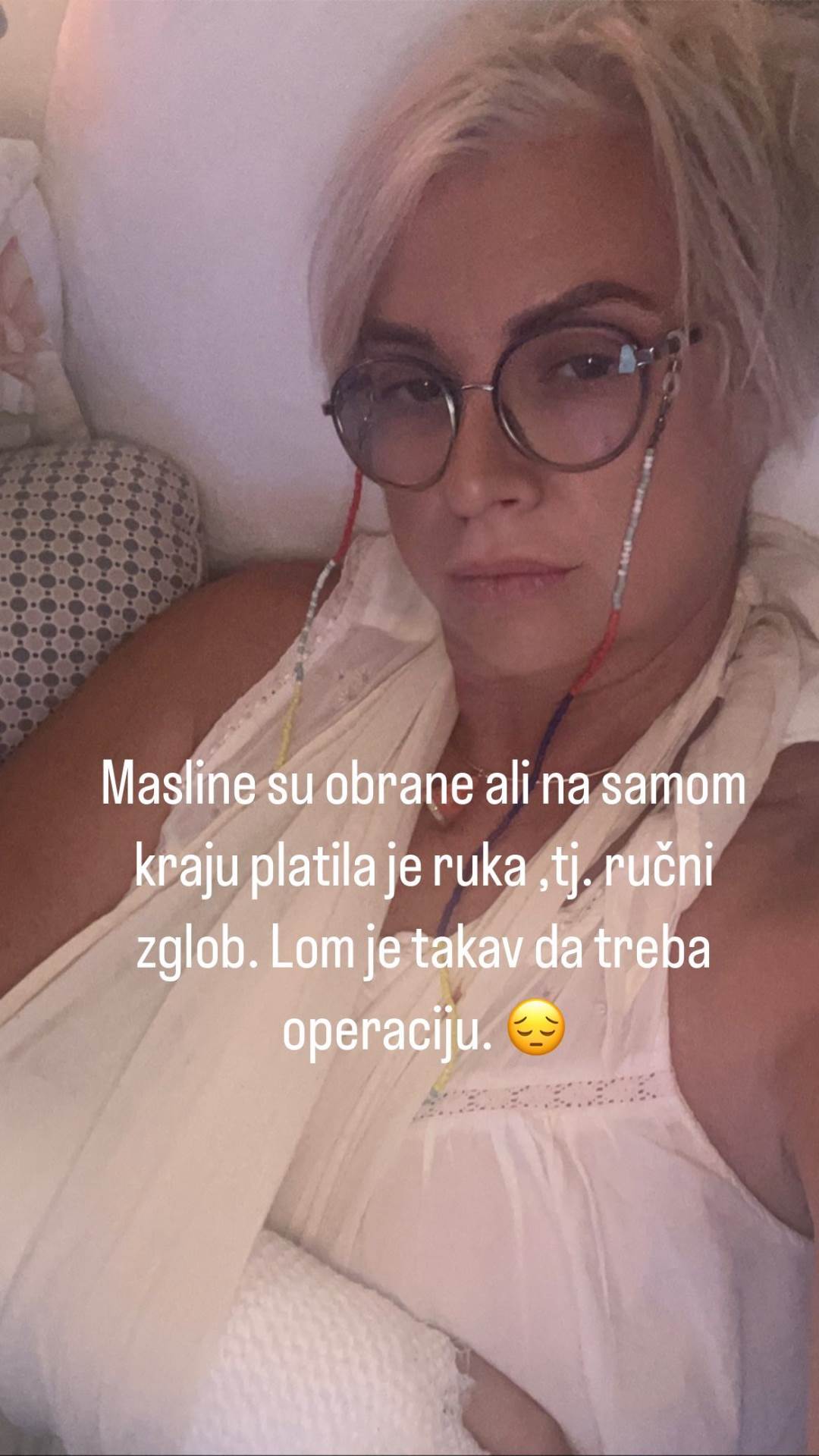 Danijela Dvornik je slomila ruku