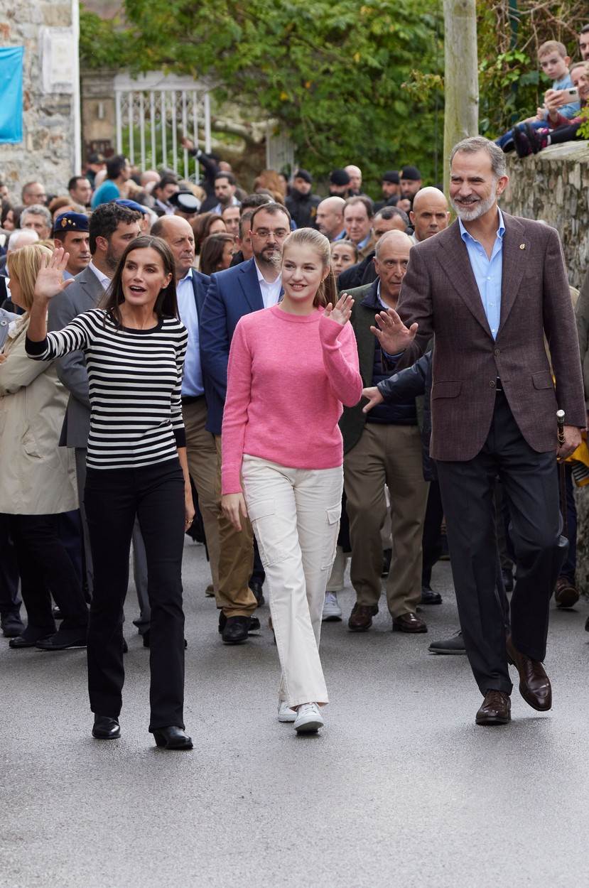 Kraljica Letizia i kralj Felipe VI. s kćer Leonor