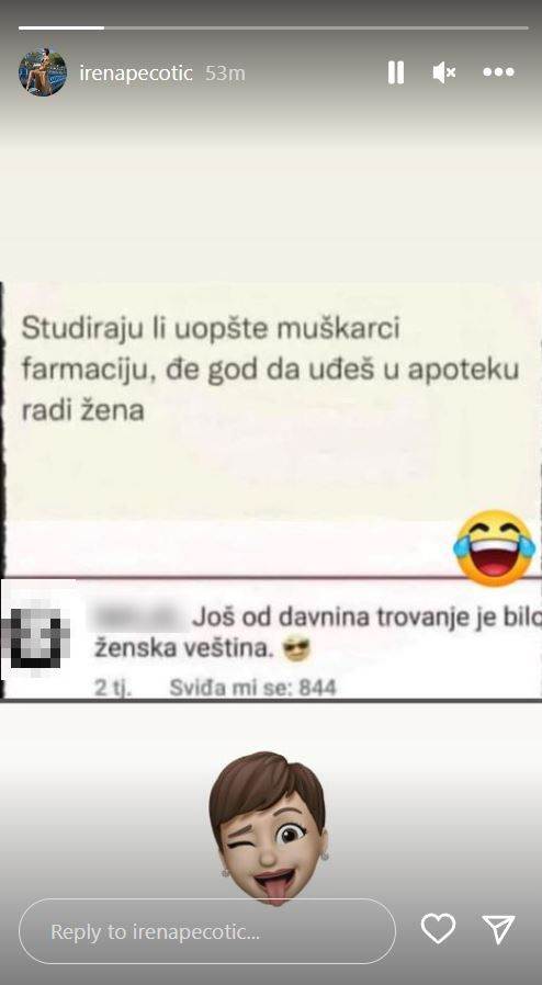 Irena Pecotić šali se na vlastiti račun