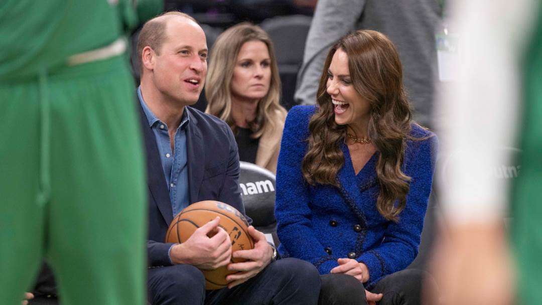 Kate i William na košarkaškoj utakmici u Bostonu