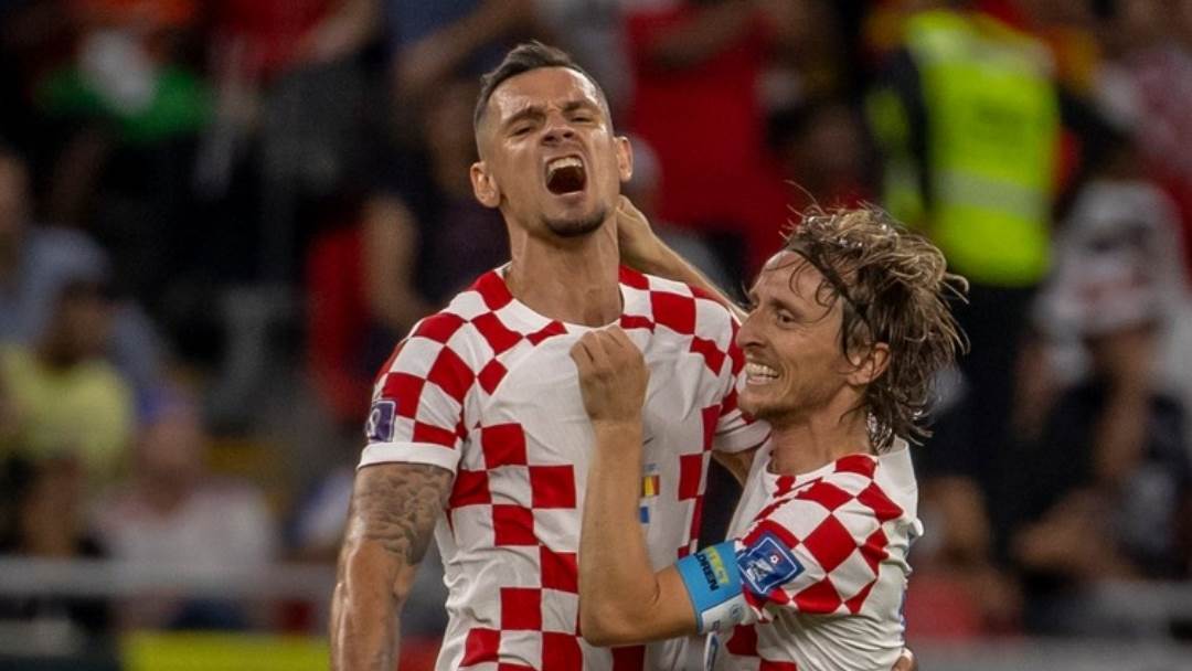 Dejan Lovren i Luka Modrić nakon utakmice s Belgijom