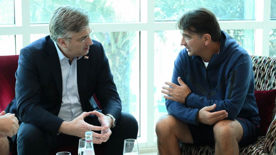 Andrej Plenković i Zlatko Dalić u Katru