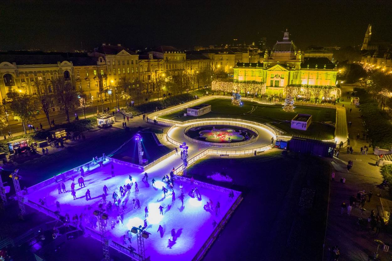 Advent u Zagrebu iz zraka