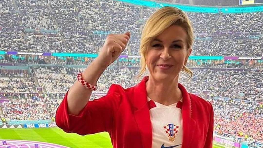 Kolinda Grabar Kitarović na utakmici s Argentinom