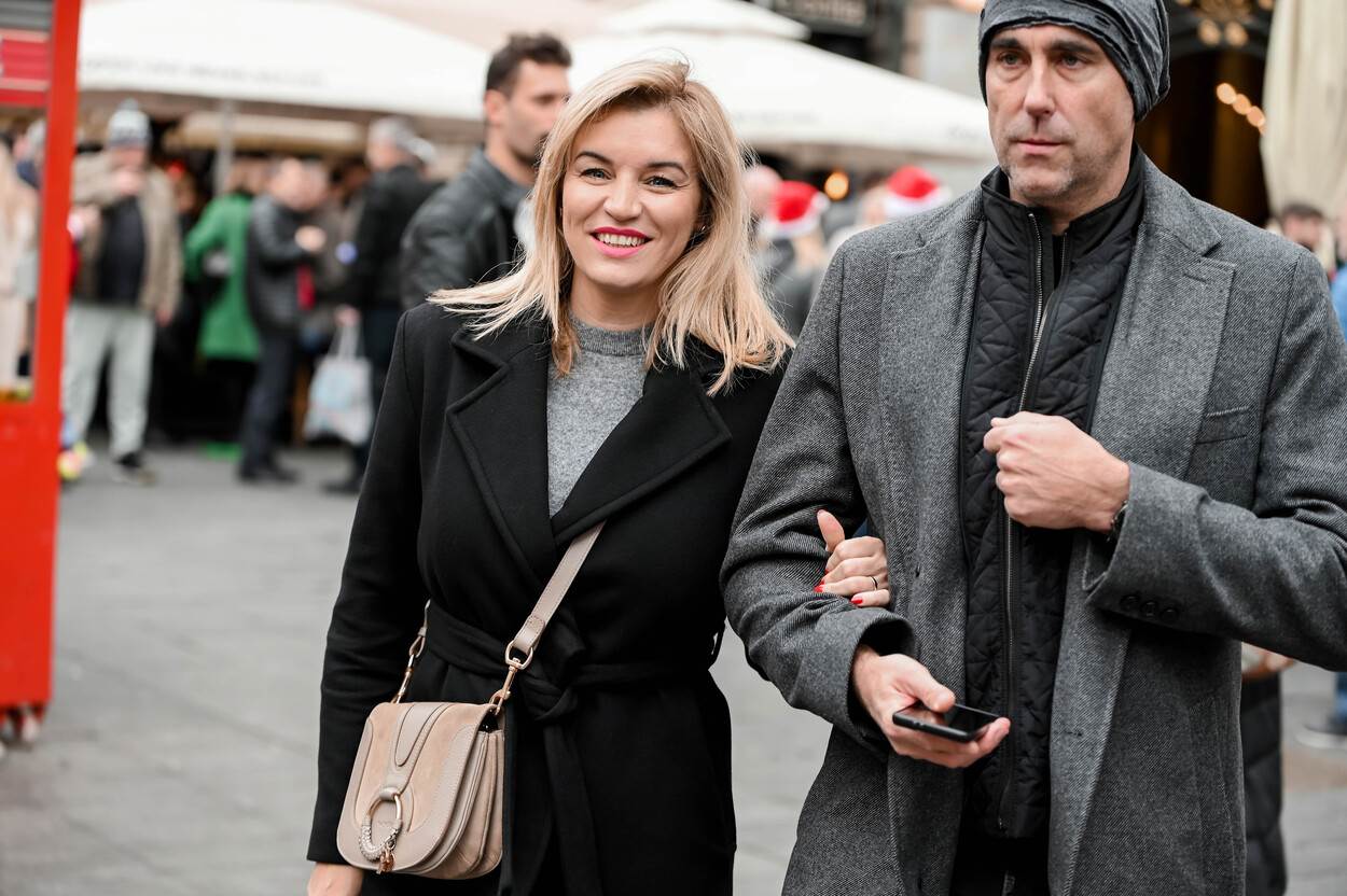 Nikolina Brnjac i Goran Brnjac na zagrebačkoj špici na Badnjak