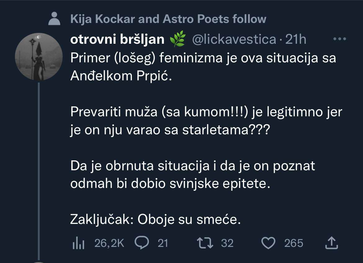 Korisnici Twittera o Anđelki Prpić