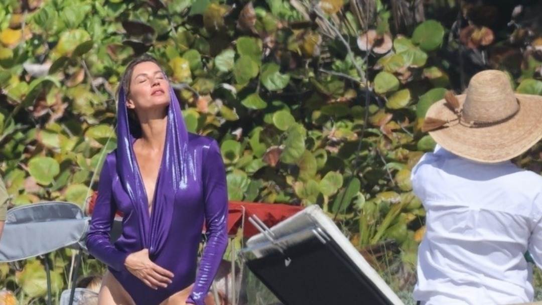 Gisele Bundchen na snimanju modne kampanje