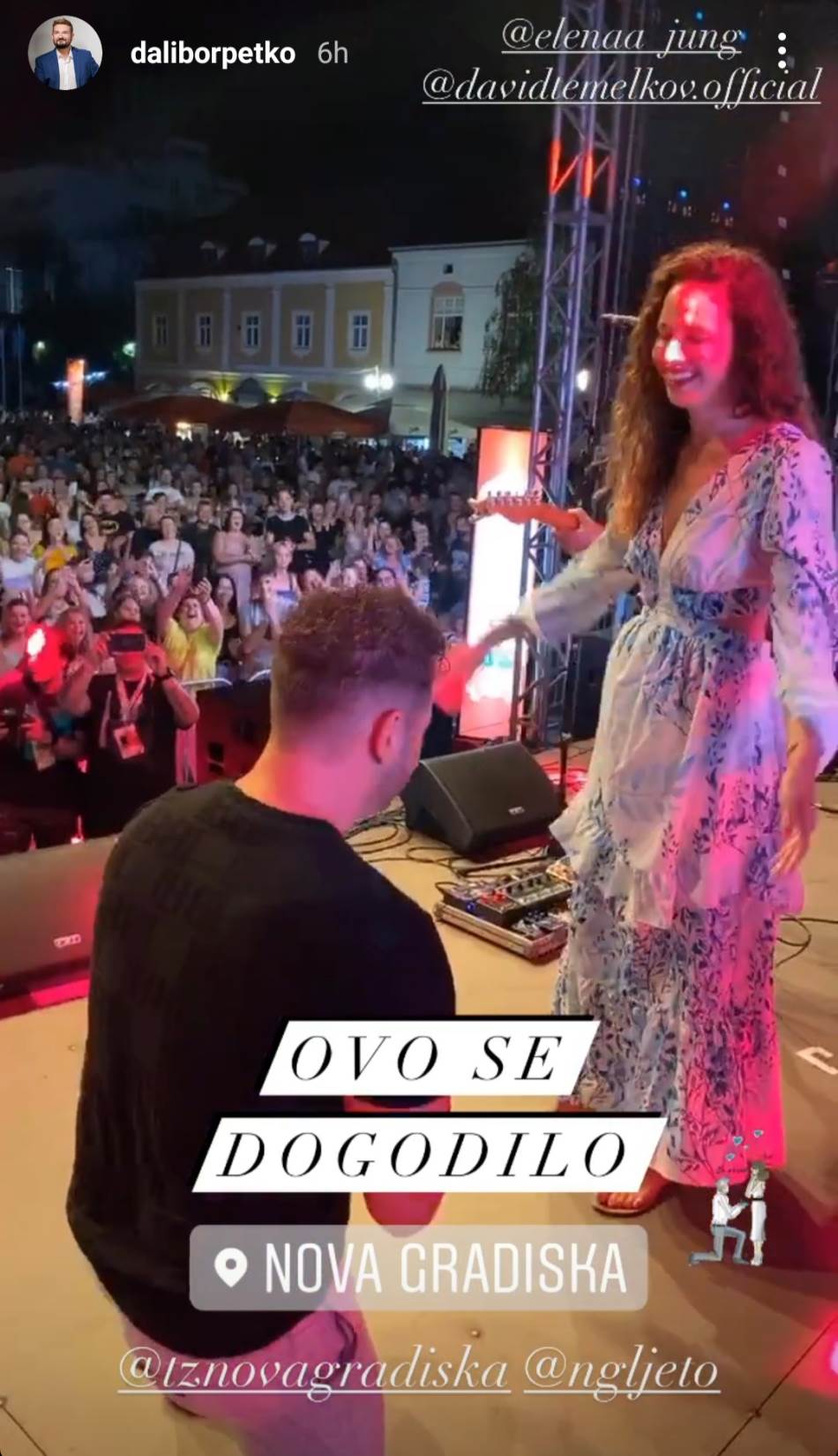 David Temelkov i Elena Jung zaručili su se na pozornici
