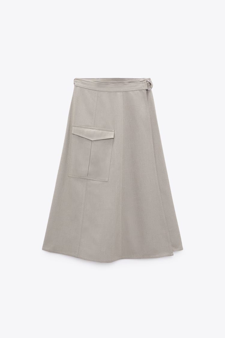 ZARA CARGO SUKNJA DO POLA LISTA