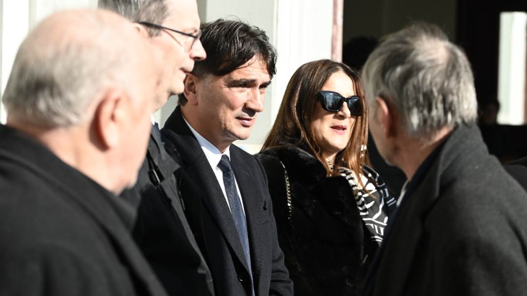 Zlatko Dalić i Davorka Dalić na sprovodu Miroslava Ćire Blaževića