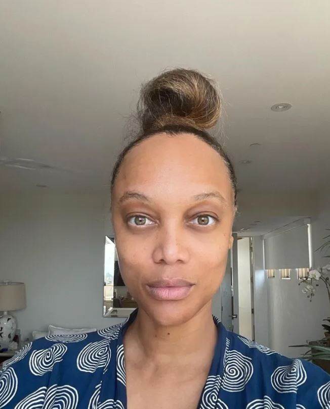 Tyra Banks bez šminke i perike