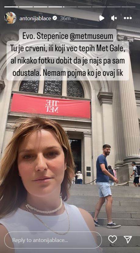 Antonija Blaće sa suprugom u New Yorku