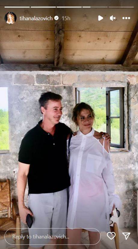 Edward Norton i Tihana Lazović na Lopudu