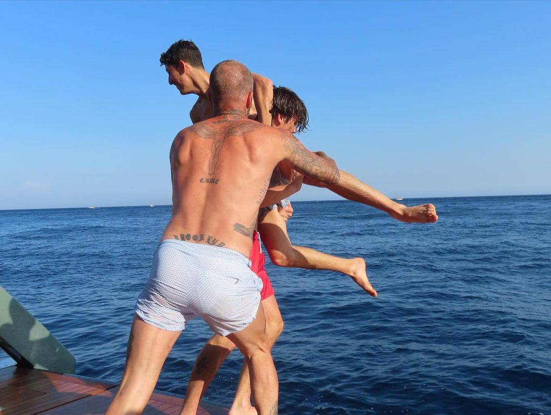 David Beckham s obitelji na Jadranu