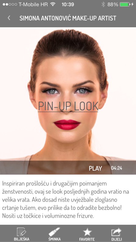 Lansirana nova aplikacija 'Make-up tutorials by Simona' 