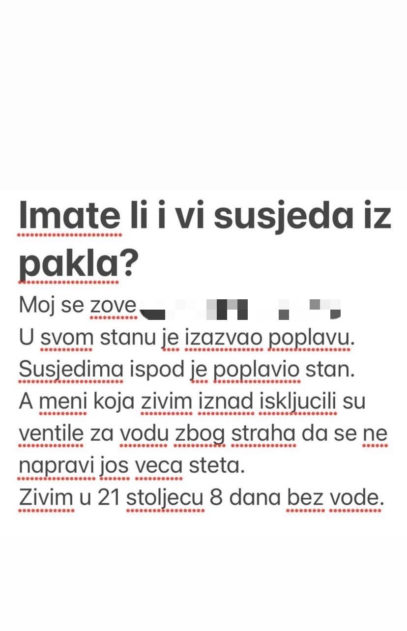 Nina Badrić ima susjeda iz pakla.