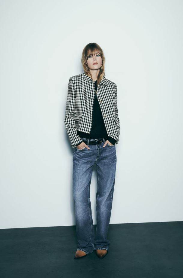 HOUNDSTOOTH TEXTURED JACKET, ZARA, 49.95 EUR/376.35 KN