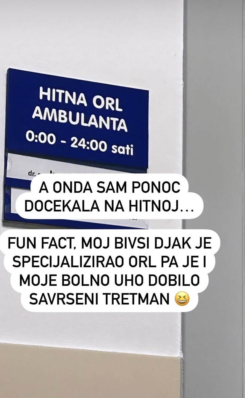 Martina Tomčić završila na Hitnoj.