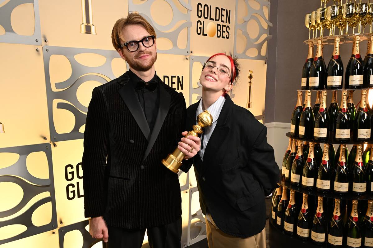 Moet Chandon Golden Globes 2024 FINNEAS and Billie Eilish.jpg