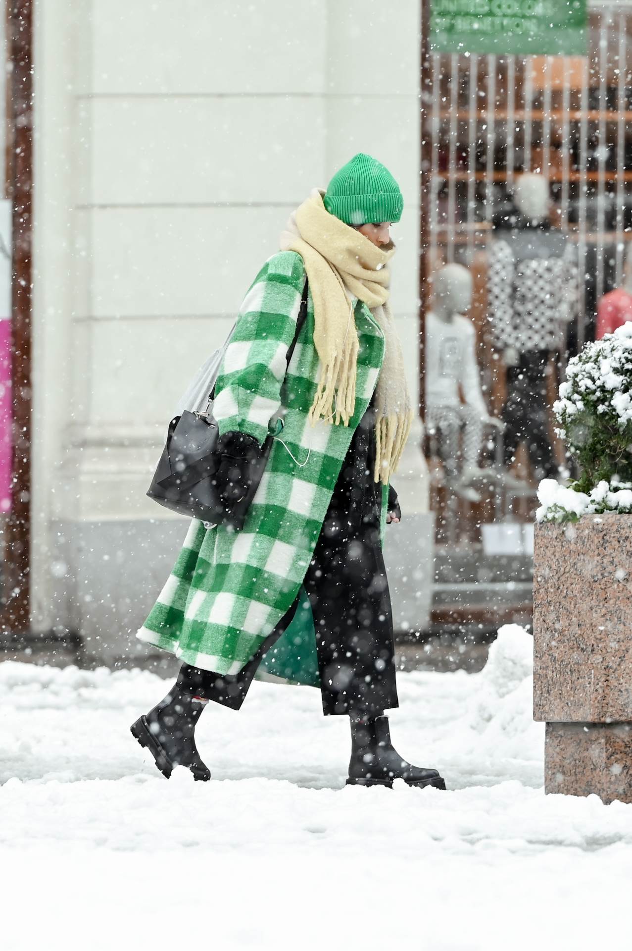 Snježna špica u Zagrebu.