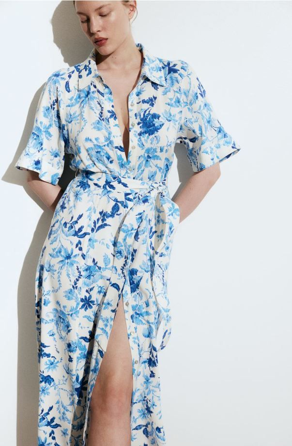 Tie-belt shirt dress/ H&M/ 24,99 €