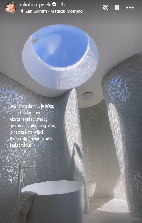 Ovako izgleda kupaonica Nikoline Pišek u vili koju prodaje za 1,9 milijuna eura