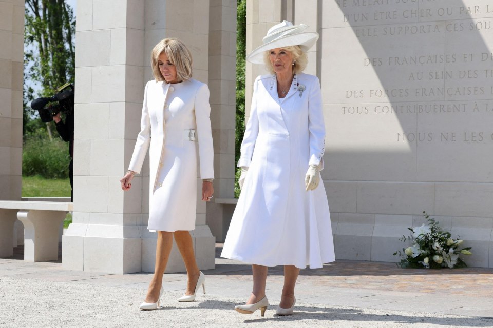 kraljica camilla, brigitte macron