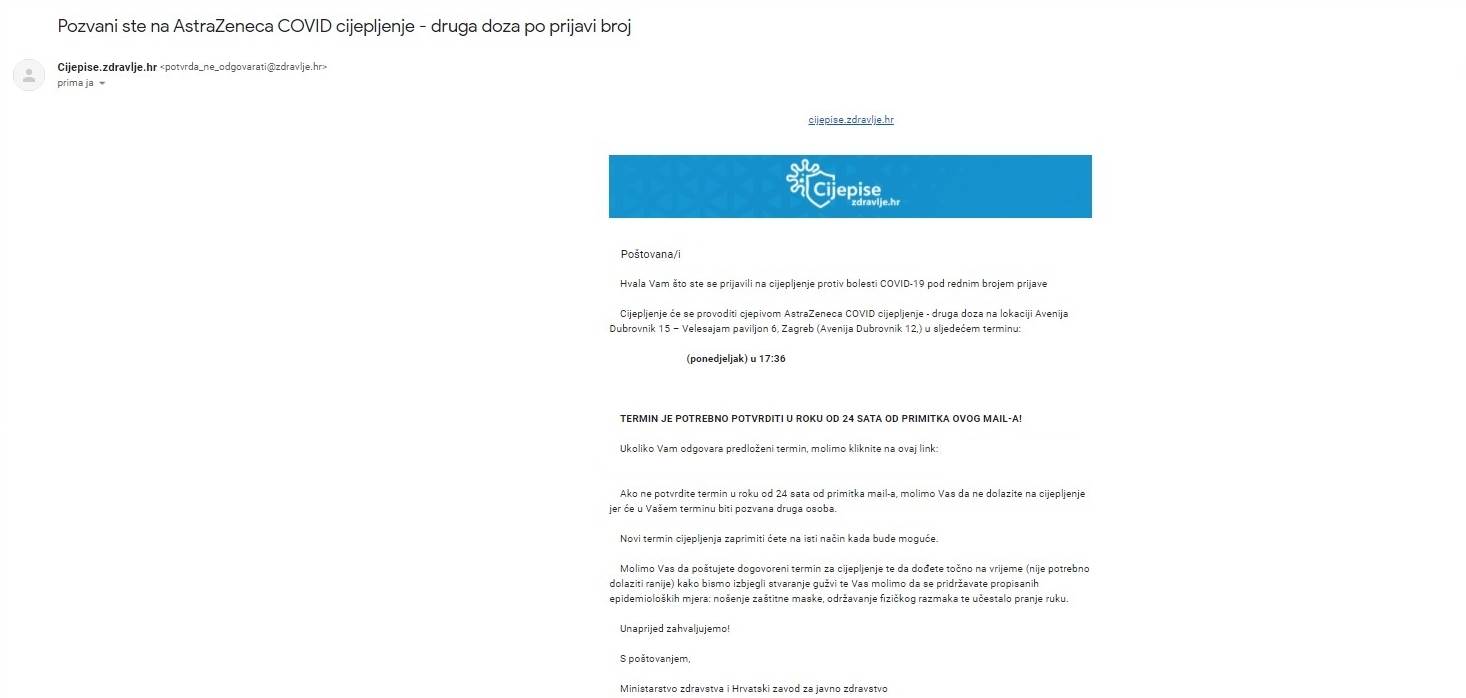 SVI PRIČAJU O TOME, ALI NISU VIDJELI Evo kako izgleda sučelje sporne aplikacije Cijepise