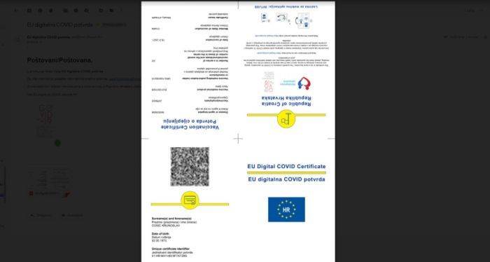 U SAMO NEKOLIKO KORAKA Kako si osigurati EU digitalnu COVID potvrdu?