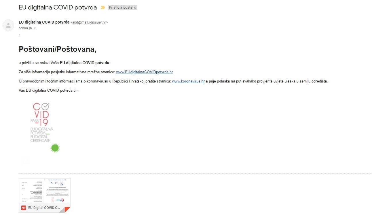 U SAMO NEKOLIKO KORAKA Kako si osigurati EU digitalnu COVID potvrdu?