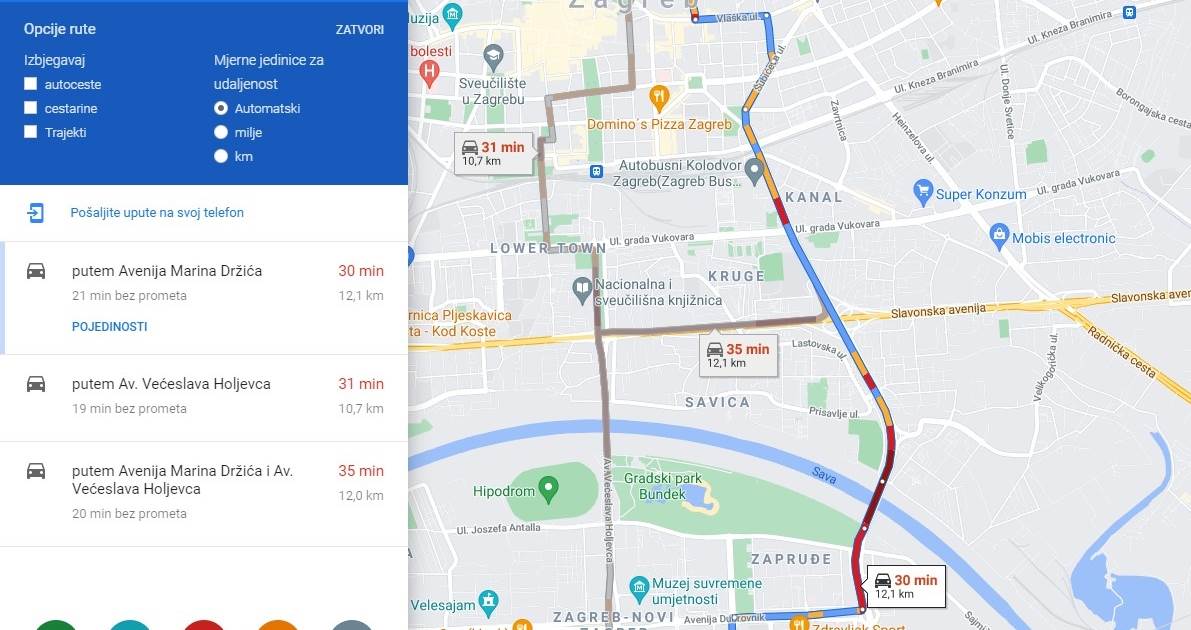 GOOGLE MAPS Stiže značajna promjena koja će utjecati na planirane rute