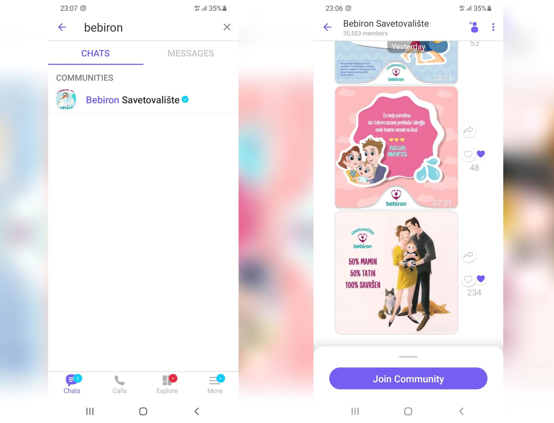 SAMO ZA MAME Nova Viber zajednica u Hrvatskoj