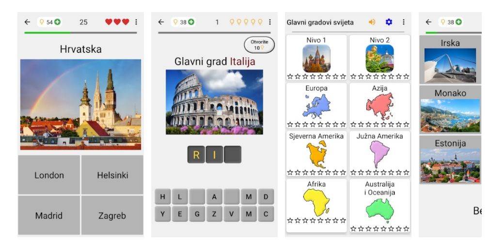 USPUT MOŽETE PROVJERITI SVOJE ZNANJE Najmanji glavni gradovi u svijetu