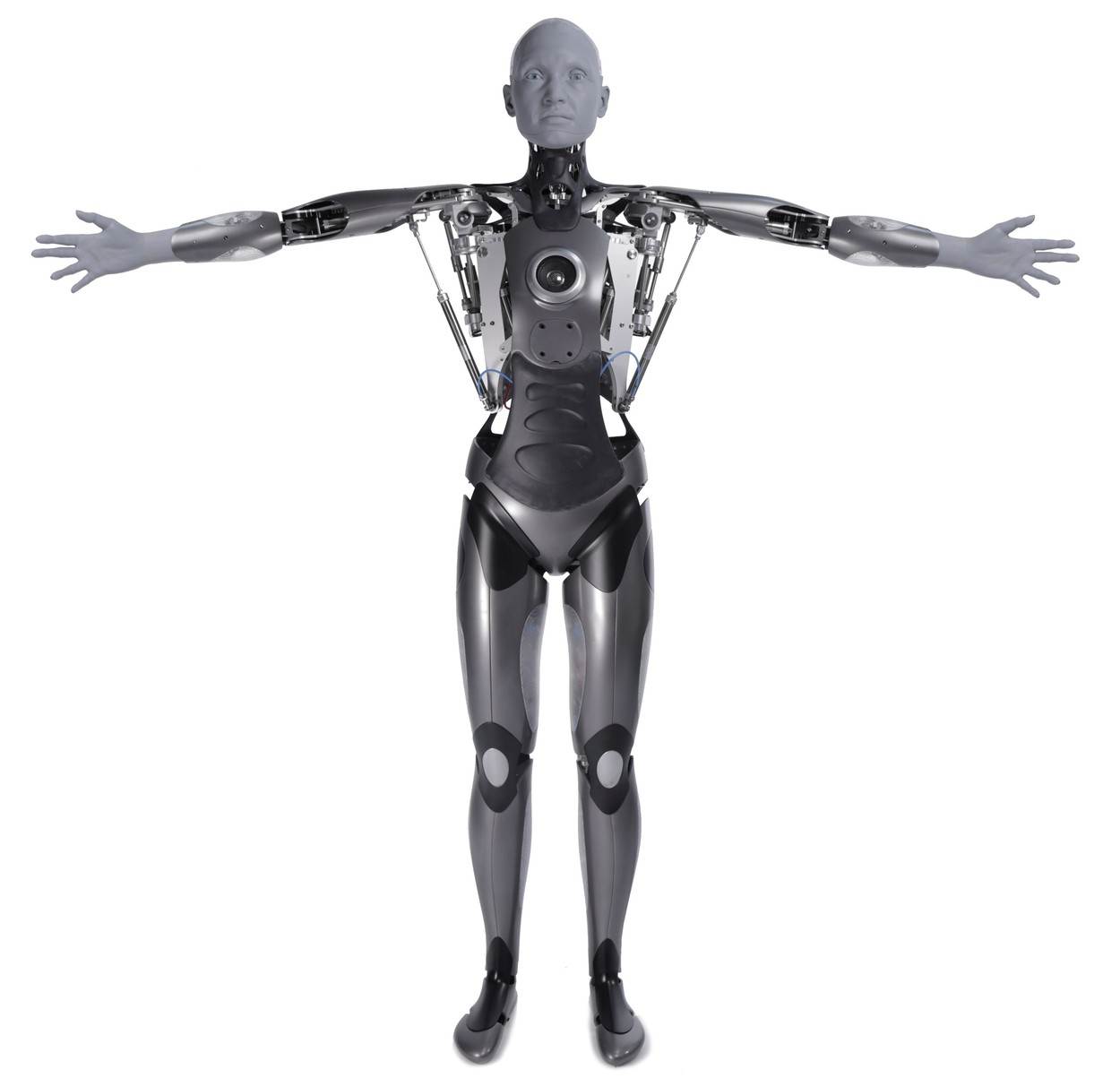 Ferrari Press Agency Ameca 1 Ref 13550 07/12/2021 See Ferrari text Pictures must credit: Engineered Arts A robot with a range of realistic human expressions has been introduced as the face of future androids.Called Ameca, it blinks regularly just like a real person, smiles, raises eyebrows and reacts to the world around it in startlingly realistic fashion. This allows the robot to seem much more friendly and approachable which the UK developer Engineered Arts believes is needed to for robots to be accepted into the world place and homes. OPS: The Ameca robot. Picture supplied by Ferrari,Image: 646783963, License: Rights-managed, Restrictions: , Model Release: no, Credit line: Engineered Arts / Ferrari / Profimedia