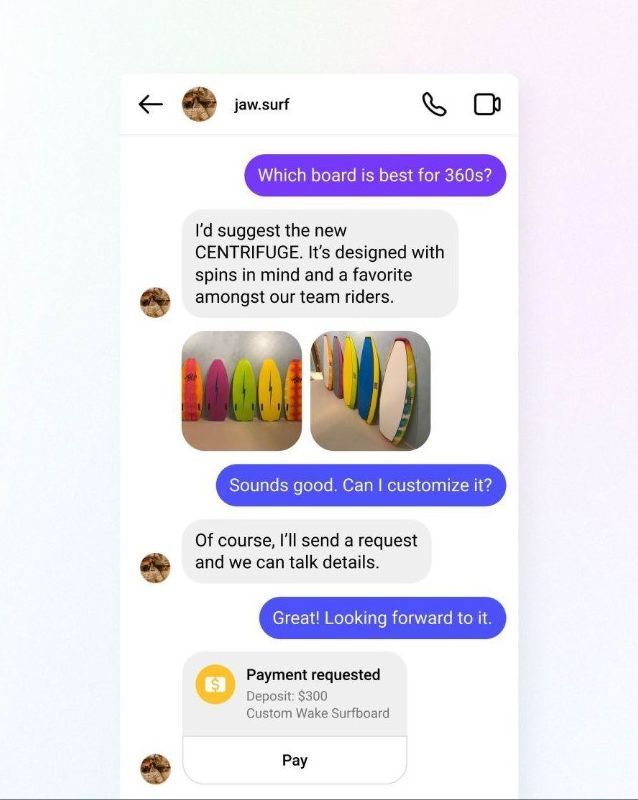 Instagram placanje u chatu 1.jpg