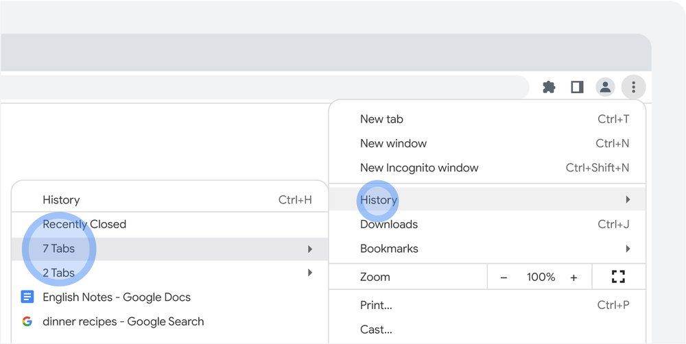Chrome Restore Tabs povijest.jpg