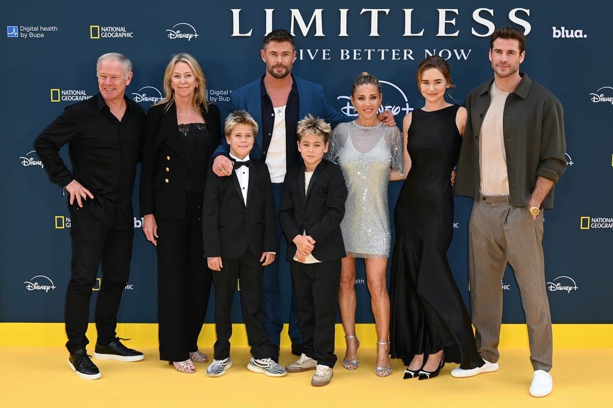 Chris Hemworth s obitelji na premijeri Limitless: Better Now Live