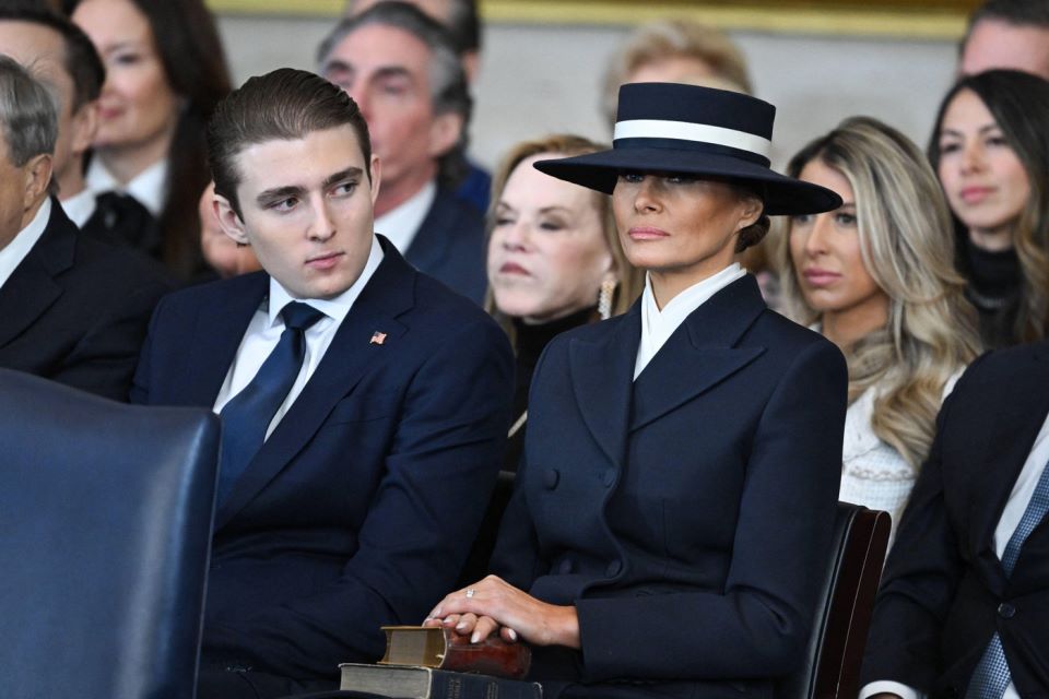 Barron Trump i Melania Trump