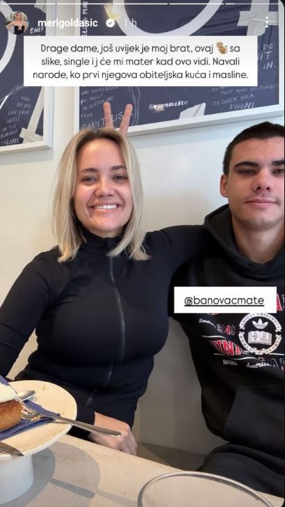 Meri Goldašić s bratom