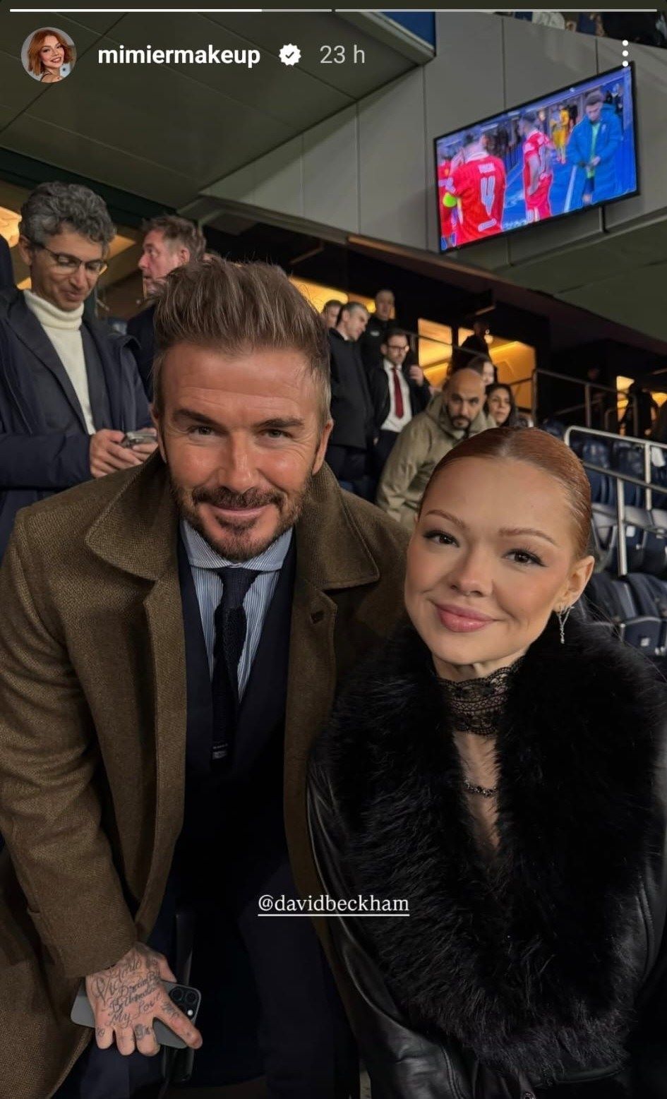 David Beckham i Mirta Miler